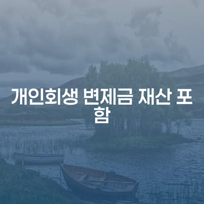 개인회생 변제금 재산 포함: 신청 전에 꼭 알아야 할 것들은?